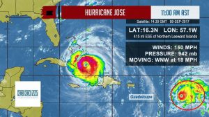 Jose now a Category 4 hurricane