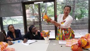 Dominicans in Canada attend workshop on traditional Dominican head ties
