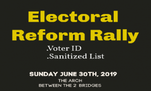 Live coverage on DNO of electoral reform rally in Roseau on Sunday