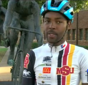 Former Dominican sports journalist competes in global cycling event