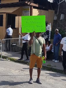 IN PICTURES: Civil disobedience gatherings in Roseau