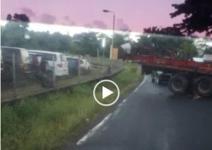 Protests: Road blockage at Canefield