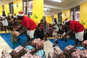 Rotaract Club of Roseau brings Christmas cheer to children in San Sauveur