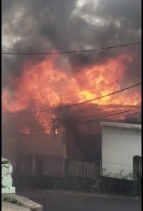UPDATE (with more photos): Blaze in Newtown