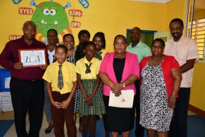 Donation to Ministry of Education made possible by Basic Needs Trust Fund