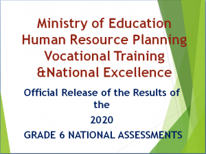 2020 Grade Six National Assessment results summary