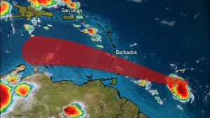 WEATHER UPDATE (6 AM July 24): Increased rainfall, thunderstorm activity, gusty winds from Gonzalo projected for Dominica