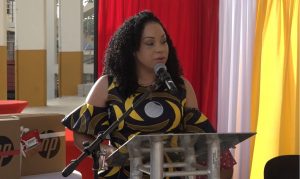 Roseau MP gifts laptops to secondary school and college students