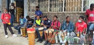 Youths showcasing Dominica’s culture