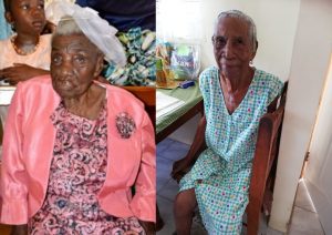 HIGHLIGHTING THE ELDERLY: Centenarians Anestasie Charles and Antonine Roberts