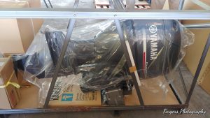 Fisherfolks receive outboard motors from the Emergency Agricultural Livelihoods and Climate Resilience Project