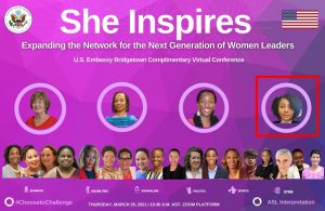 Dominica’s Rennae Francis addresses US Embassy conference of women leaders