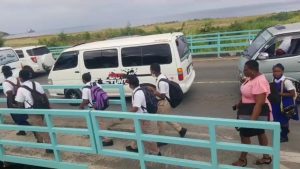 UPDATE (with photos): PM Skerrit warns protesting bus drivers that his gov’t will not be ‘extorted’