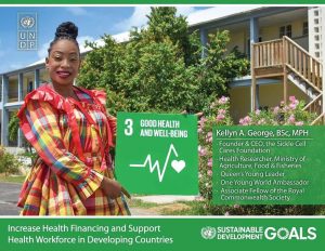 One Young World Ambassador Kellyn George recognized for work with sickle cell disease in Dominica