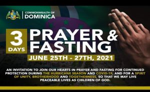 Dominica observes three days of prayer from today