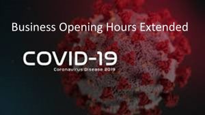 Opening hours extended to 11:00 p.m. for businesses already allowed to open
