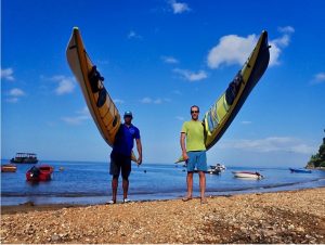 Duo paddle around Dominica by kayak