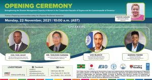 LIVE: UNDP GUYDOM week of activities Opening Ceremony – Strengthening the Disaster Management Capacity of women