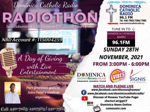 LIVE NOW (28th November 2021): Dominica Radiothon to save John Peter’s life