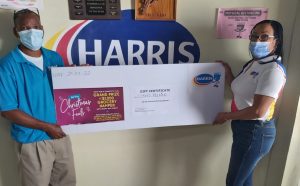 A grand prize in groceries for lucky Harris paints winner