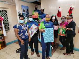 Sagicor team donates to Secret Santa initiative – which provides gifts to underprivileged children