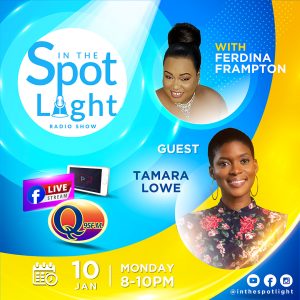 In the Spotlight Radio show with guest Tamara Lowe live from 8pm