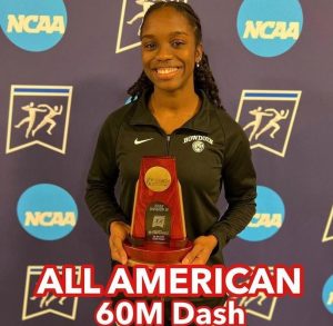 Dominican student in US, Kianne Benjamin, excels in athletics at college level