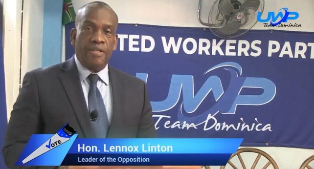 Lennox Linton resigns as UWP’s political leader