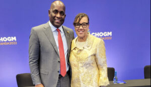 Skerrit congratulates a re-elected Baroness Scotland; ‘there is work for us to do’ says the Commonwealth SG