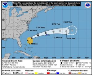 WEATHER (6:00 a.m., June 5): First named storm for 2022 poses no direct threat to Dominica – Met Office