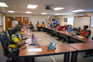 Office of Disaster Management hosts review of hurricane evacuation simulation exercise