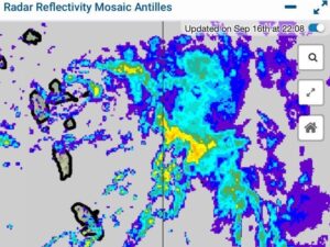 WEATHER (6:00 PM, September 16): rain, gusty possible storm force winds, scattered thunderstorms as Tropical Storm Watch remains in effect for Dominica