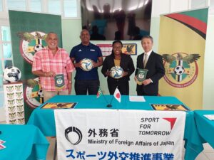 Japan Football Association, Sport For Tommorow initiative donate 48 footballs to Dominica Football Association