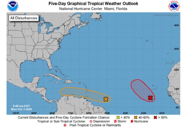 NHC: Windward Islands should monitor progress of tropical wave