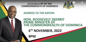 Address by PM Skerrit to the nation at 8:00 p.m.