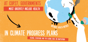 COP27: Urgent need to measure health in Climate Progress Plans say health orgs