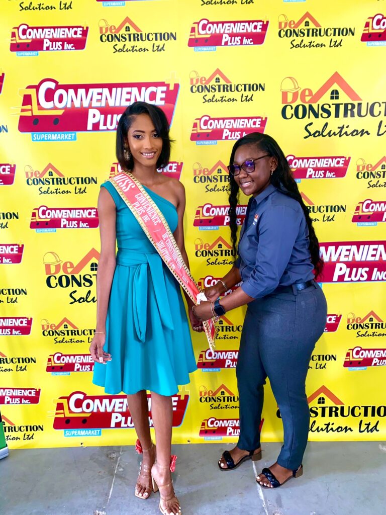 Miss Dominica Contestatnt Meeya Francis Being Sashed By Malkah Hector
