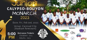 Junior Calypso Bouyon Monarch competition set for this evening