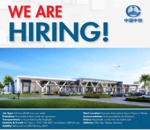 ANNOUNCEMENT: Job Vacancies Dominica International Airport Project – Extended deadline!