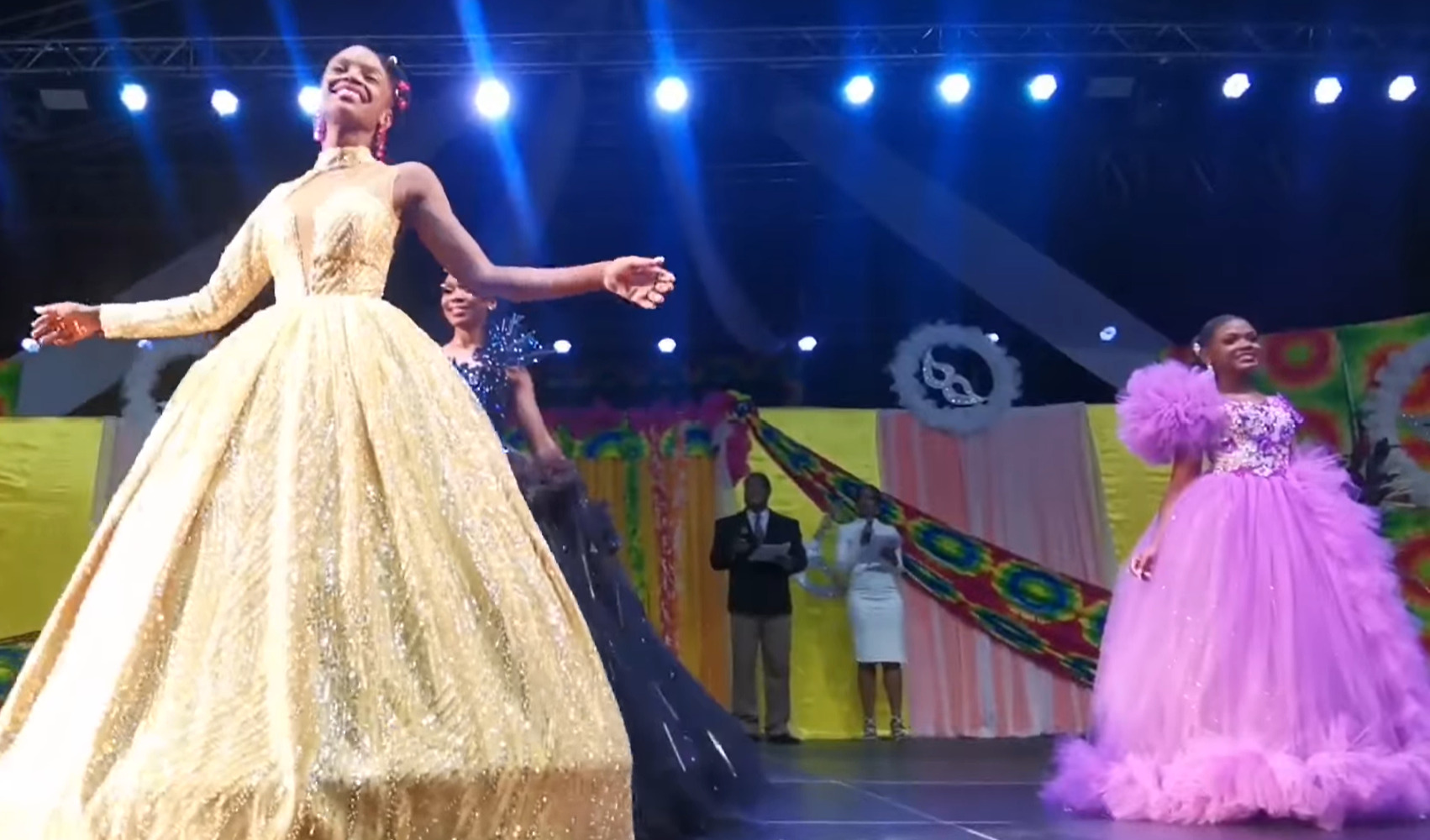 Miss Teen Dominica Contestants 2023 Doing Their Final Walk Dominica   Miss Teen Dominica Final Walk 