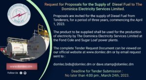 ANNOUNCEMENT: DOMLEC request for proposals for the supply of diesel fuel