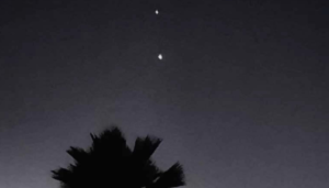 Venus-Jupiter Conjunction seen from Dominica