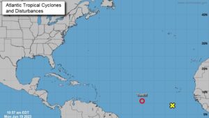 WEATHER (11:00 AM, June 19): Tropical Depression Three forms over the Central Atlantic