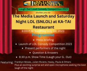 LIVE NOW: Laugh Out Loud Dominica comedy competition, Saturday Night LOL second edition