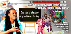 ANNOUNCEMENT: Lecture on ‘The Role of Calypso in Caribbean Society’ by Mighty Gabby
