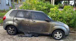 Vehicle of journalist Carlisle Jno Baptiste firebombed