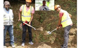 Government officially breaks ground for the rehabilitation of the Chatwell feeder road in Bellevue