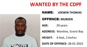 WANTED by the Commonwealth of Dominica Police Force: Joewin Thomas