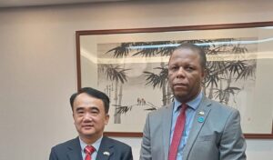 Minister Fidel Grant  has high praise after returning from Belt and Road Forum in China