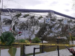No major injuries reported as a result of fallen VIP tent at WCMF